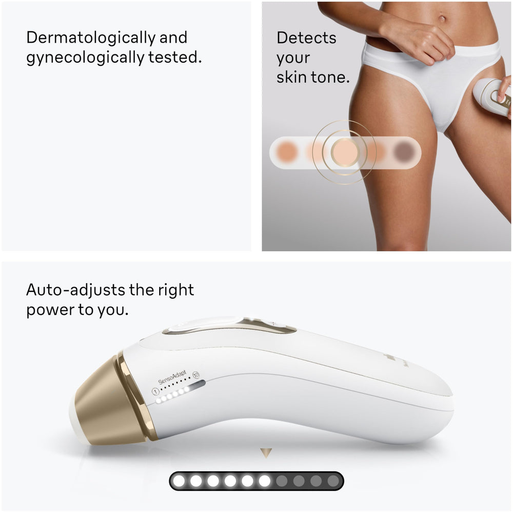 Braun Silk·expert Pro 5 control panel for easy session setup.