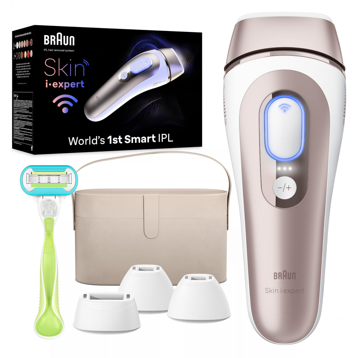 Braun Skin i-Expert Pro 7 front view for convenient at-home IPL hair removal