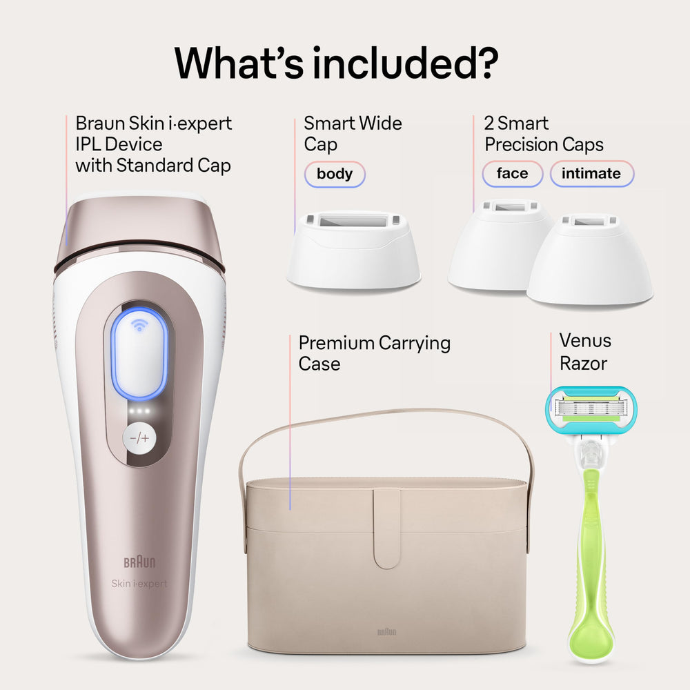 Braun Skin i-Expert Pro 7 hands holding device for easy home use