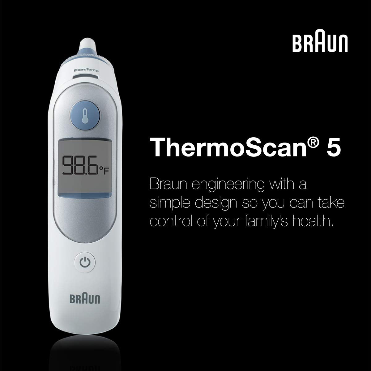 Braun ThermoScan 5 compact design suits parents and caregivers