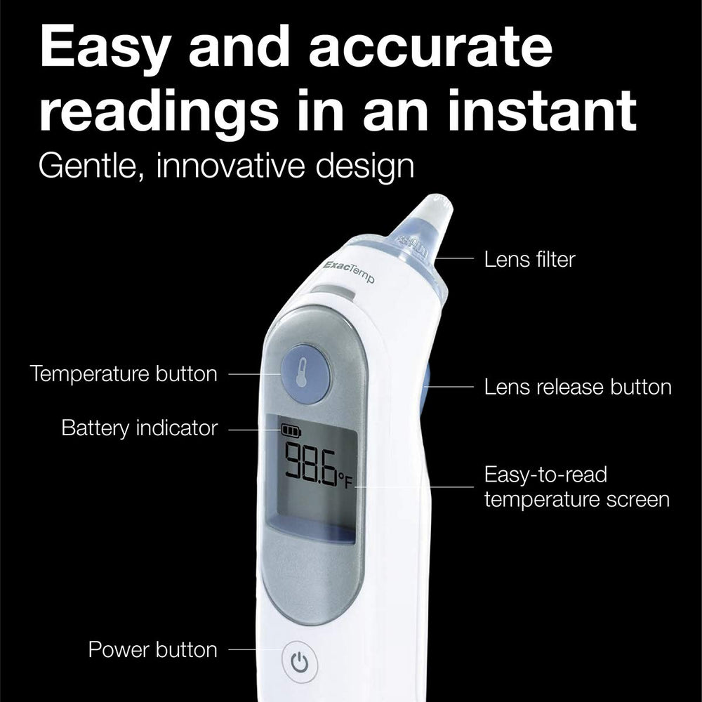 Braun ThermoScan 5 memory recalls last nine readings for trend monitoring