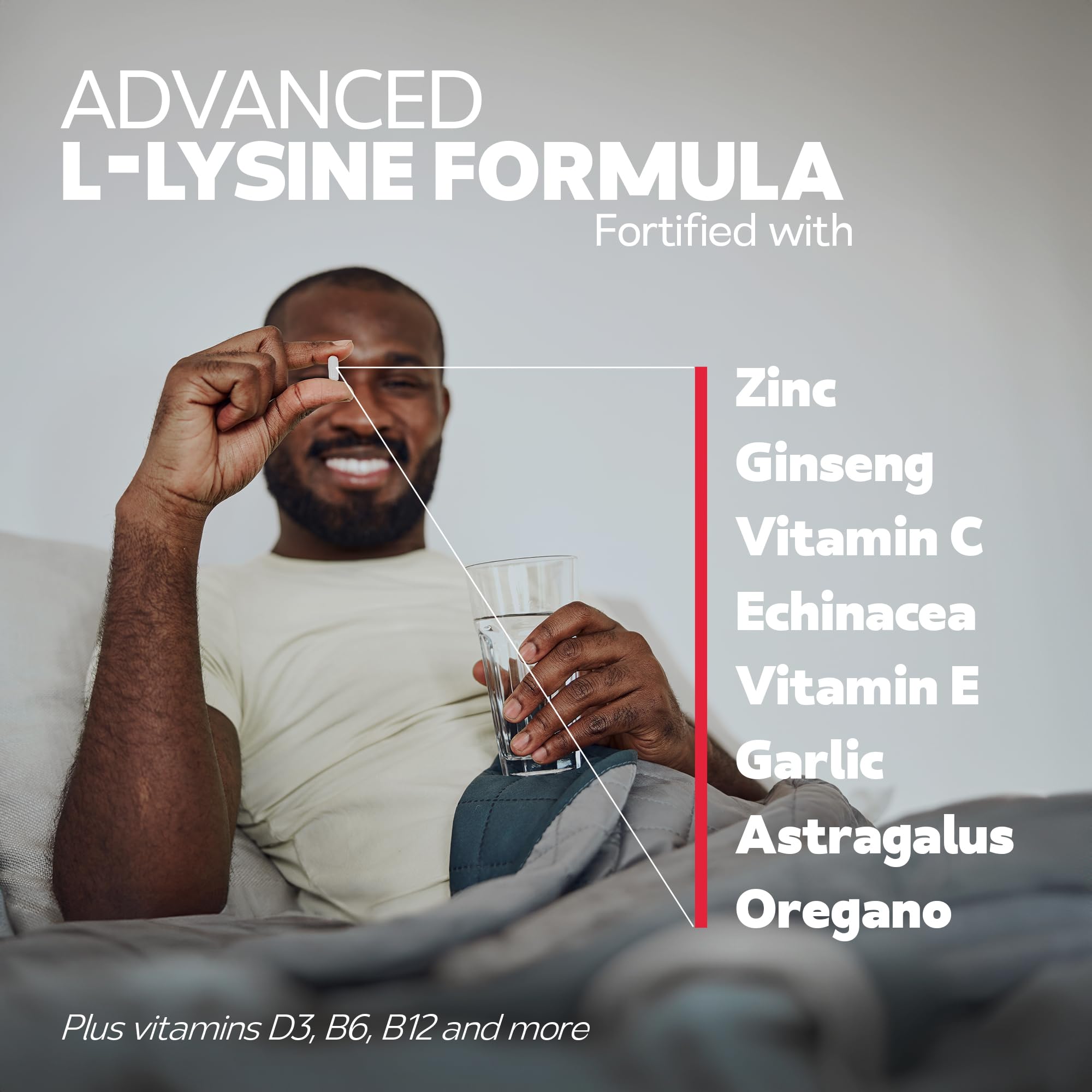 Bravado Labs L-Lysine capsules are allergen-free for sensitive users.