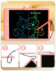 Bravokids doodle board supports kids learning with an education-friendly design.