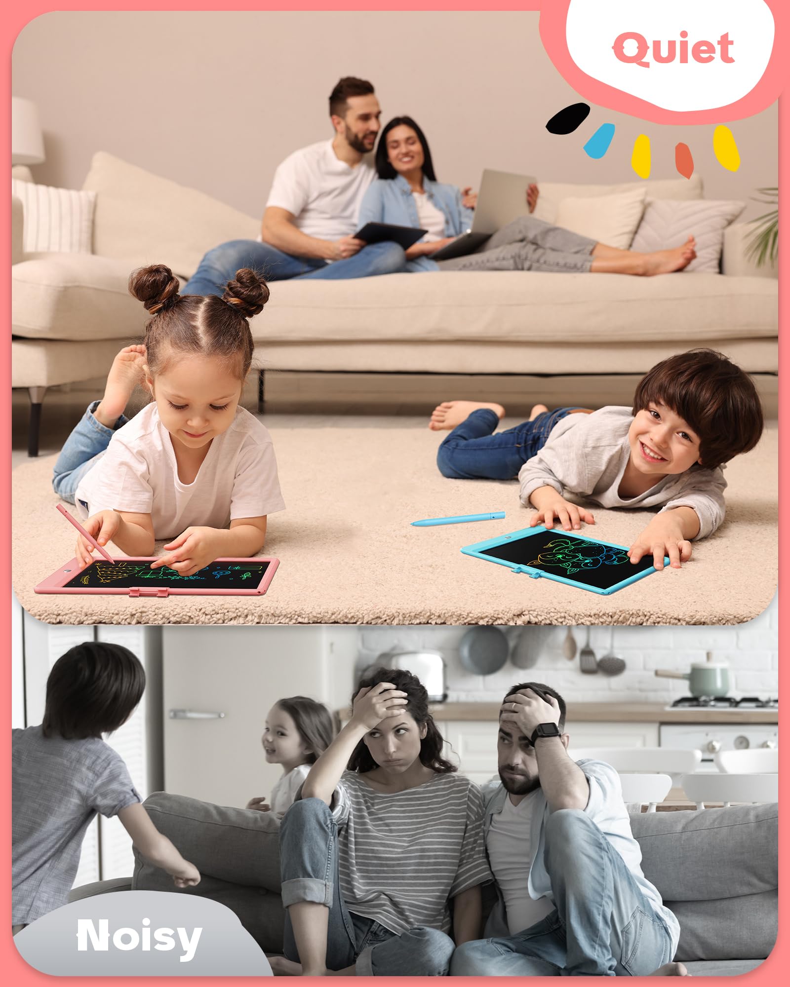 Bravokids quiet screen supports travel and quiet creative time.