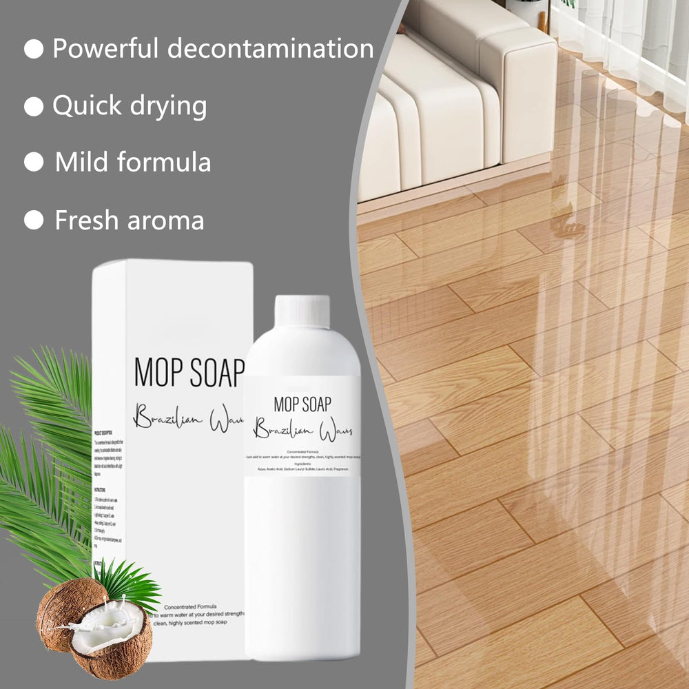 Brazilian Waves Mop Soap multisurface cleaning for kitchen and bath.