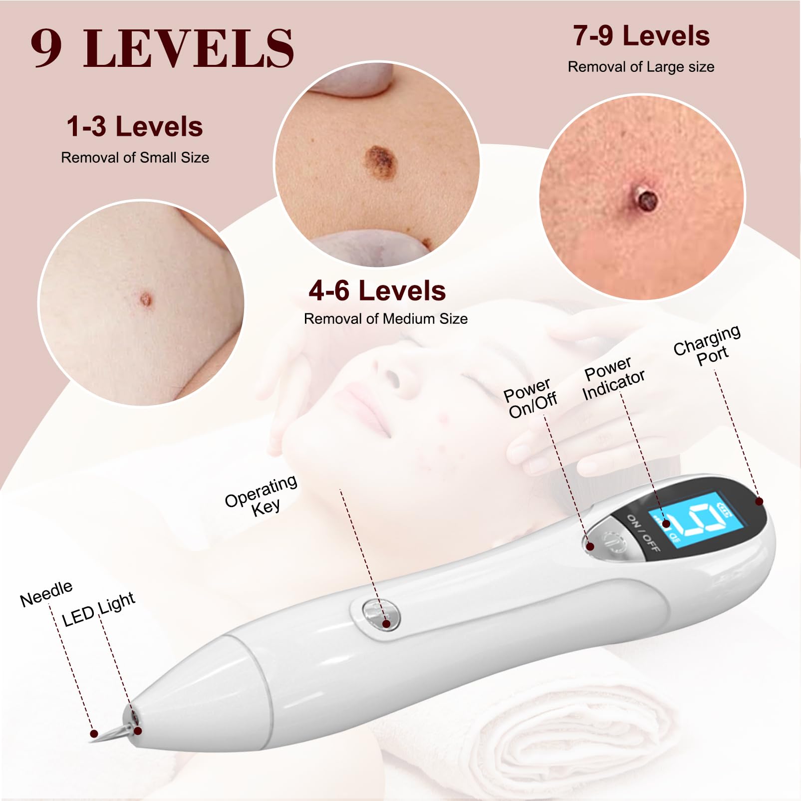 Breaspec LM 1000 fine needles for precise treatment under 3mm areas.