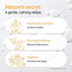 Fragrance-free Breezytail PetO’Cera ingredients label highlighting gentle care.