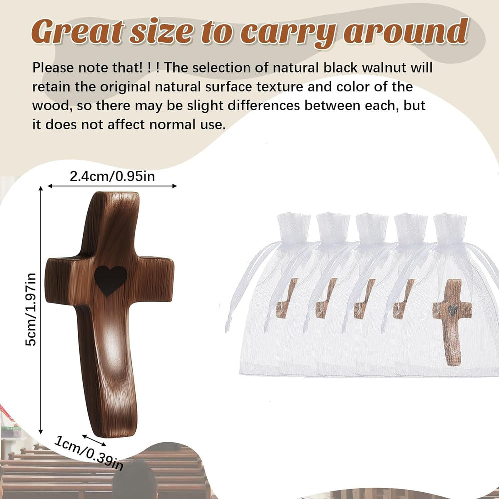 Brevynx walnut pocket cross offers compact, portable reflection