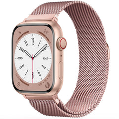 BRG Milanese loop on Apple Watch with magnetic clasp for secure wear.