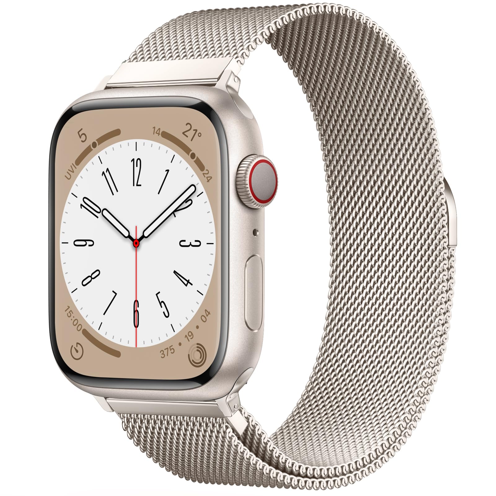 BRG Original Milanese Loop close-up shows polished stainless steel mesh for a refined look