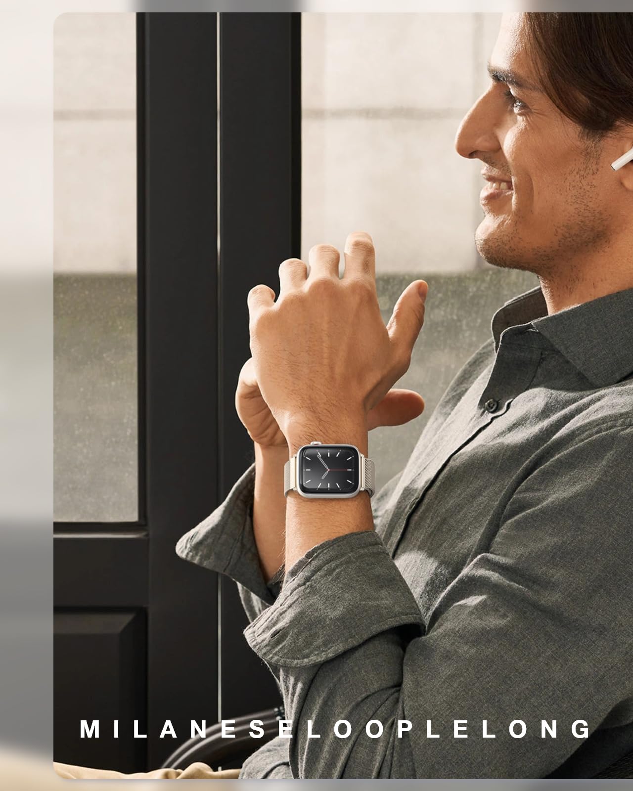 Unisex BRG Milanese Loop design suitable for both men and women