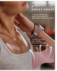 BRG stainless steel mesh close-up highlights premium finish and daily comfort.