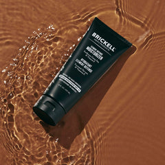 Brickell Element Defense SPF45 application scene; easy rub-in without white residue.