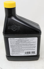 Briggs & Stratton fuel treatment bottle ready to condition fuel for smoother operation.