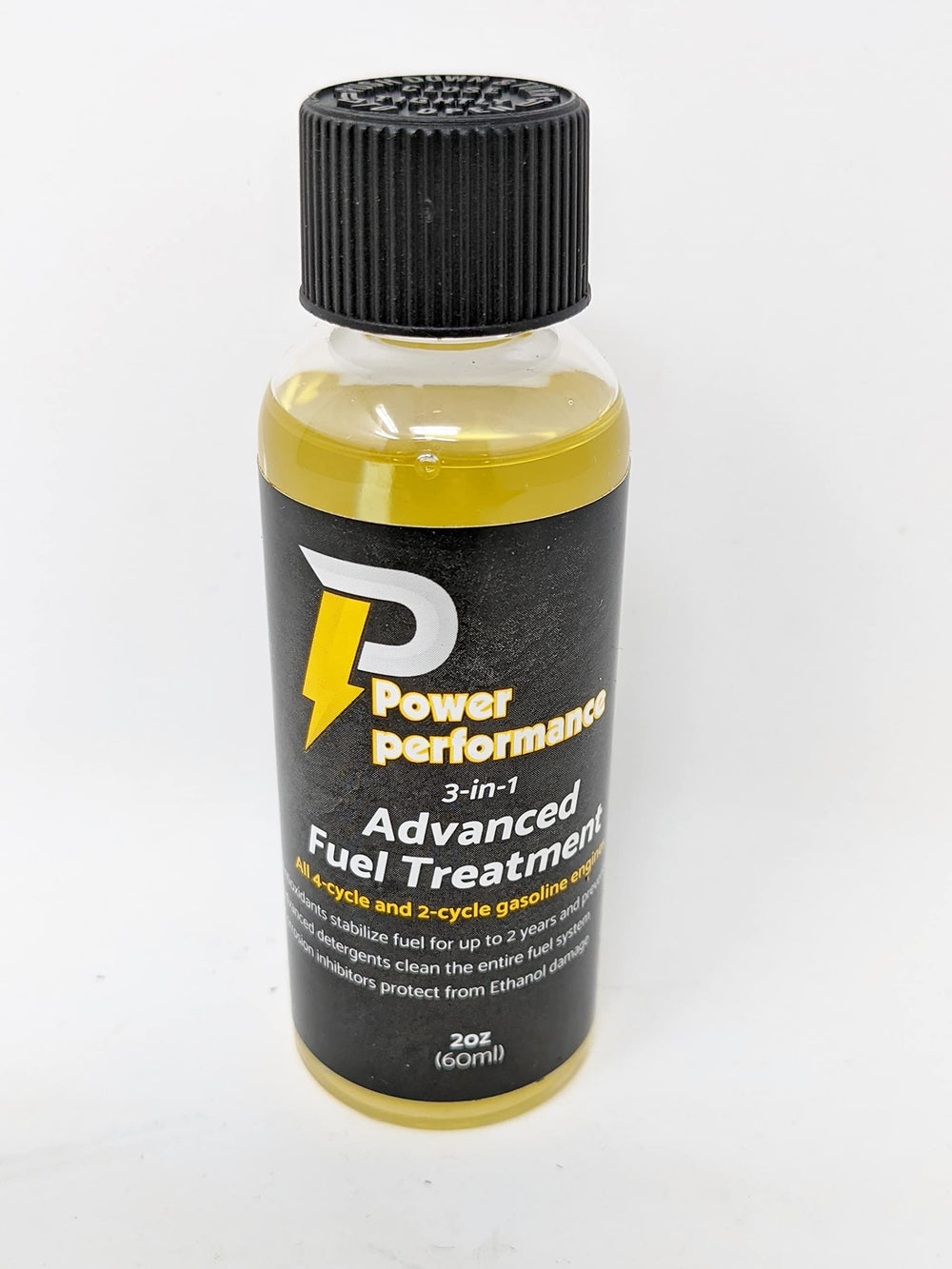 Briggs & Stratton oil bottle label close-up emphasizes 30W performance.