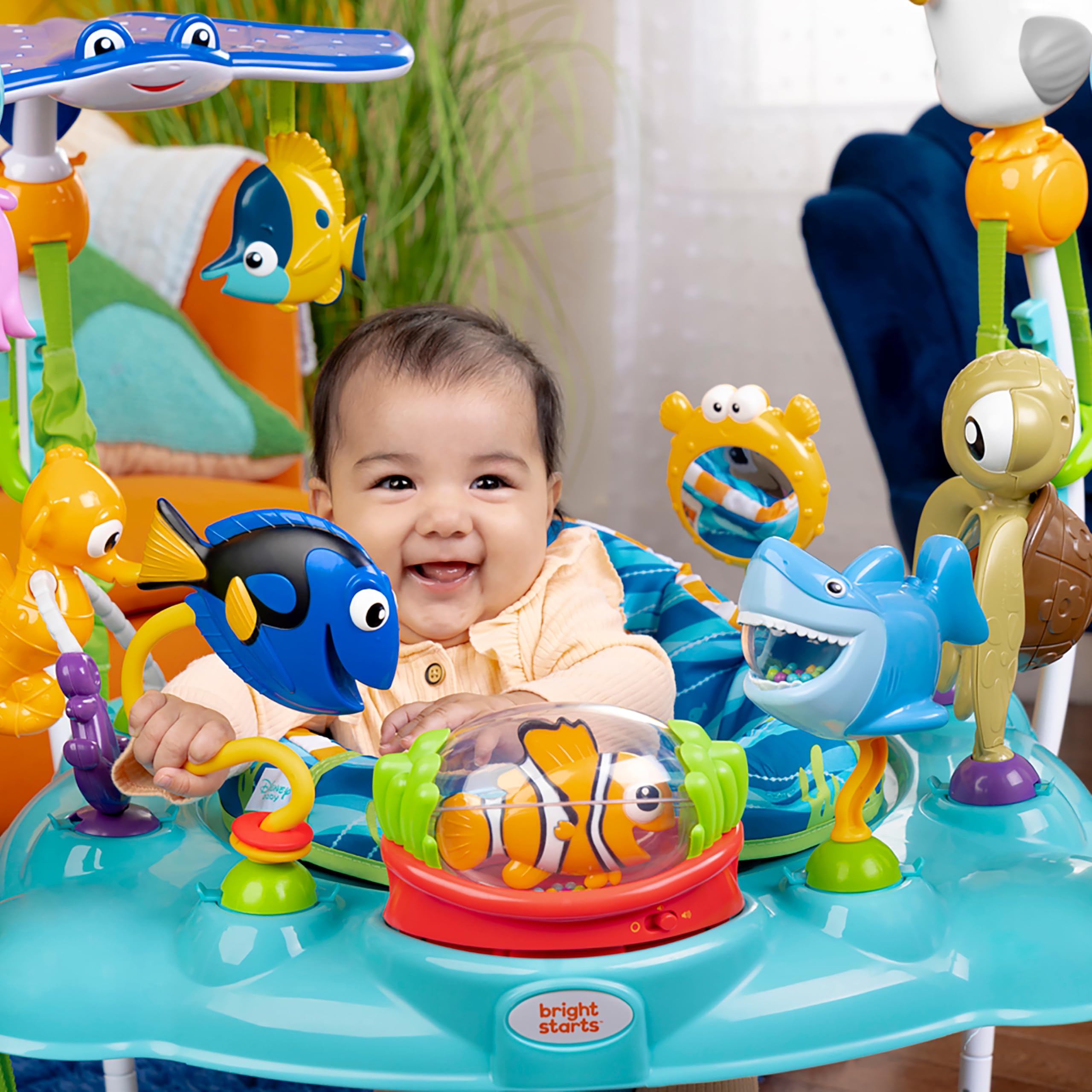 Bright Starts Squirt-themed turtle piano engages tiny fingers during playtime