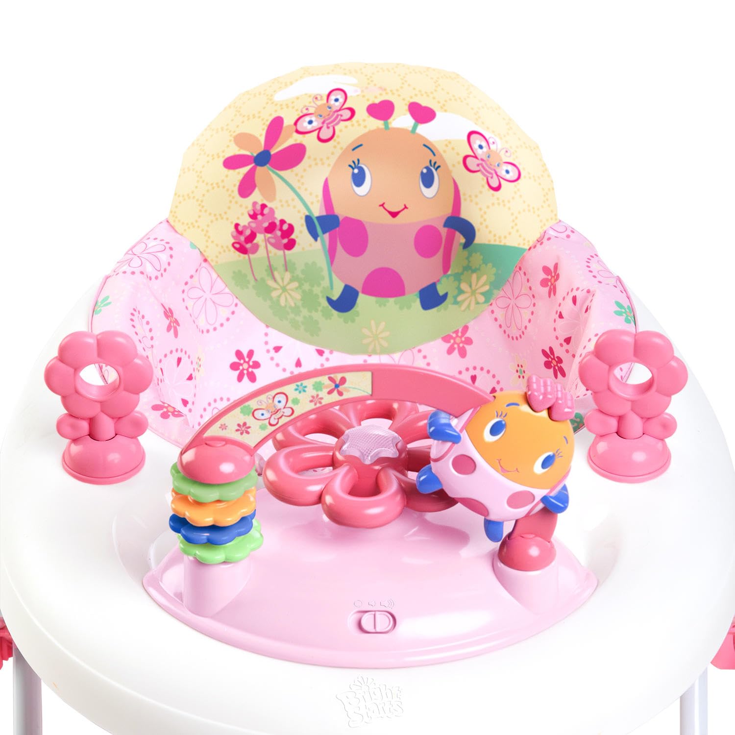 Bright Starts JuneBerry Walk-A-Bout height-adjustable seat grows with baby