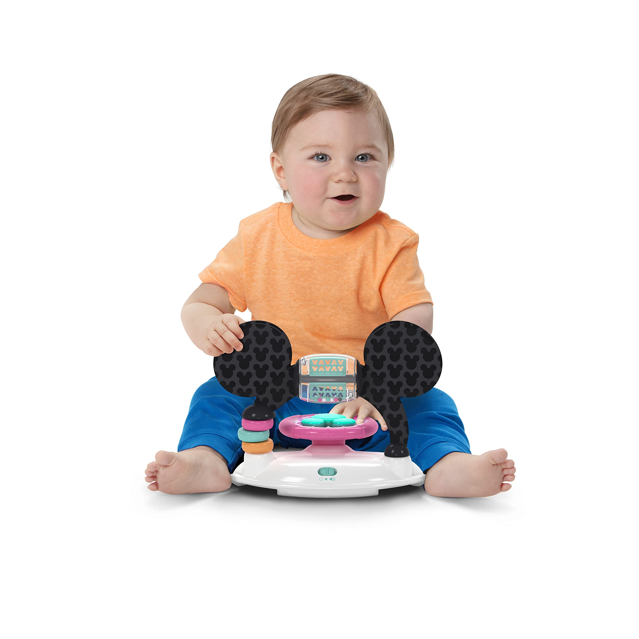 Bright Starts Minnie Forever Besties walker showcasing lights, songs and sounds to entertain