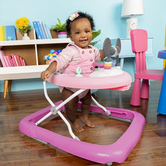 Bright Starts Minnie Forever Besties walker with removable toy station for play on the go