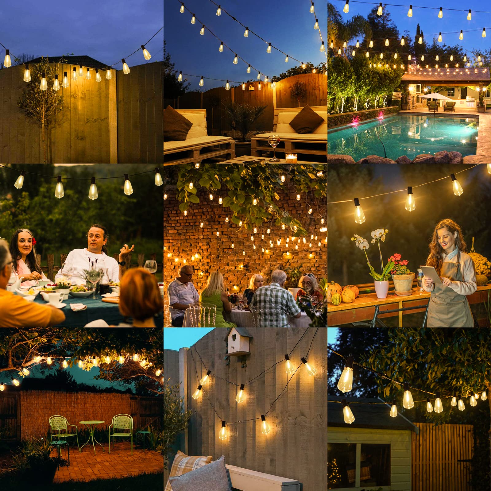 Brightever lights for weddings and parties; tasteful decor