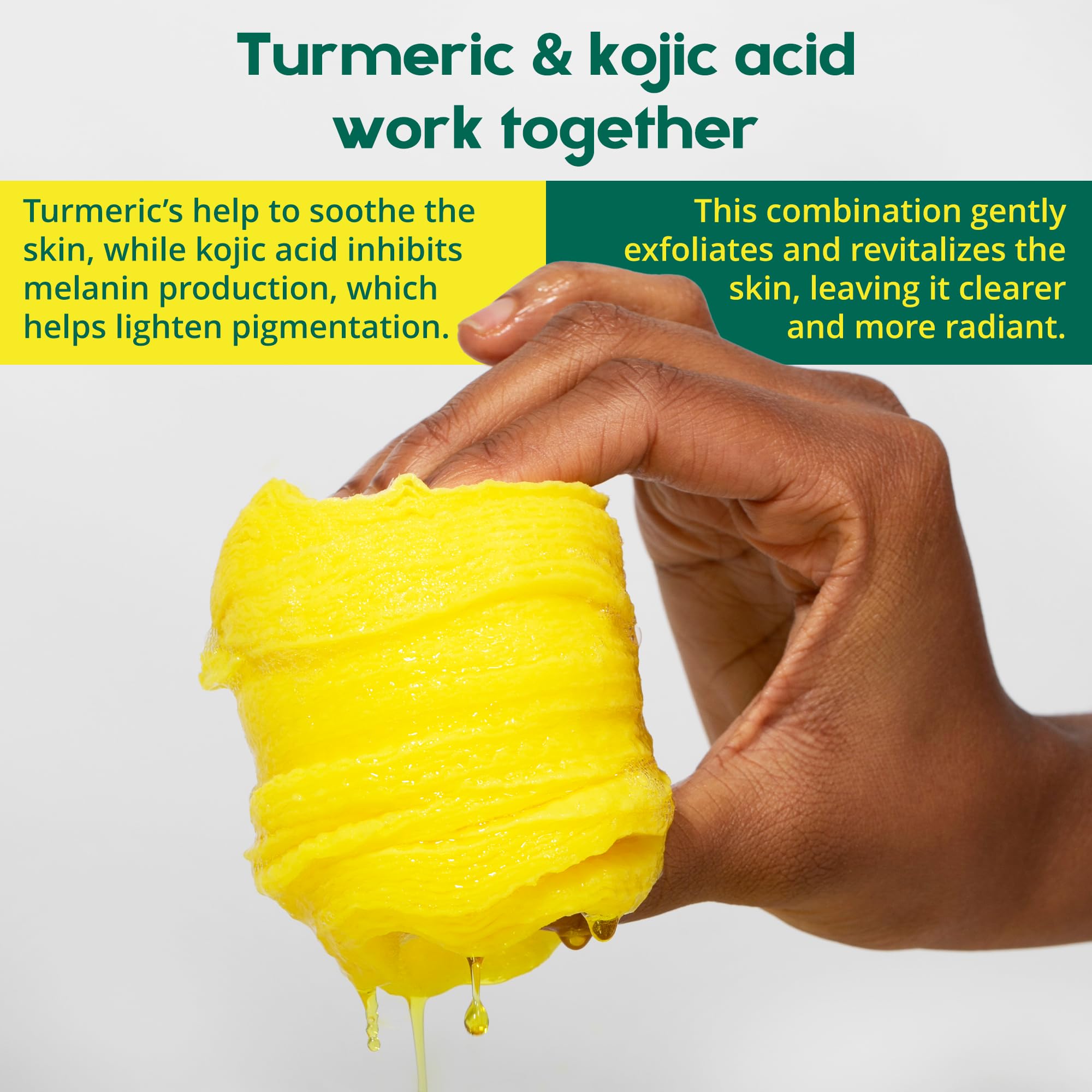 BRIGHTJUNGLE Kojic Turmeric Pads used in morning routine