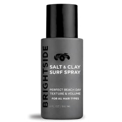 BRIGHTSIDE Salt and Clay Surf Spray bottle front view for textured, beachy volume