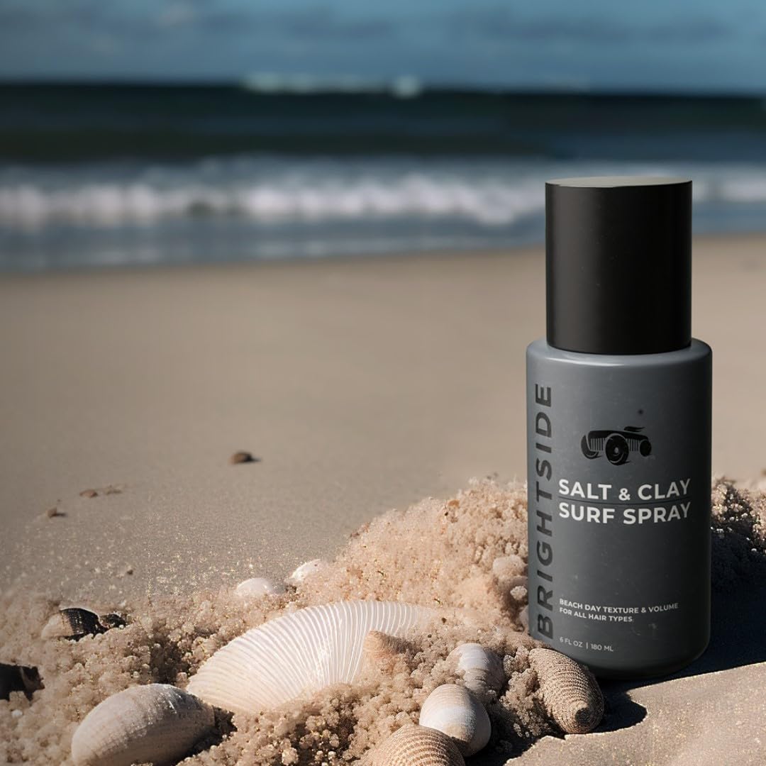 BRIGHTSIDE Salt and Clay Surf Spray hydration on scalp while adding texture