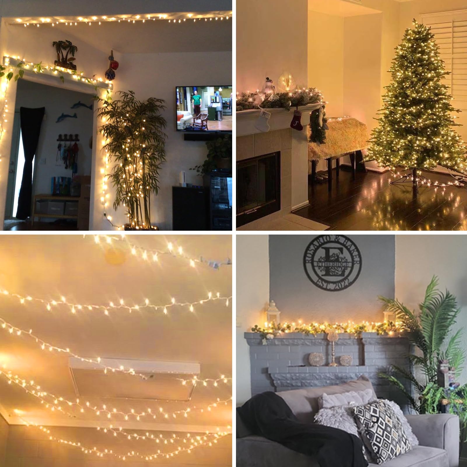 Brillarlights 13ft incandescent mini lights for indoor and outdoor decor