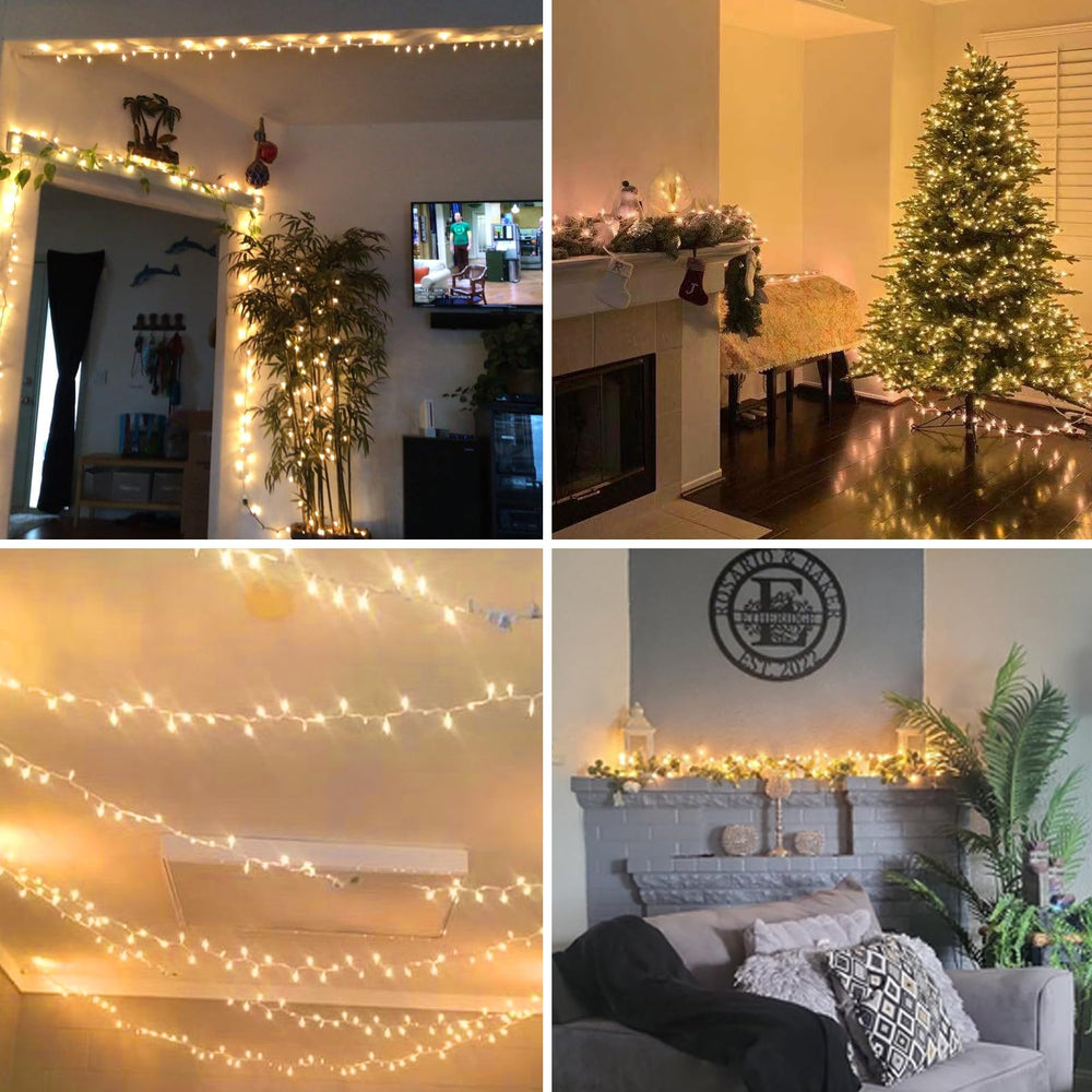 Brillarlights 13ft incandescent mini lights for indoor and outdoor decor