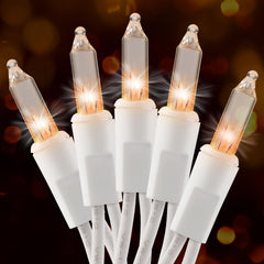 Brillarlights clear white 50-count lights for warm holiday ambiance