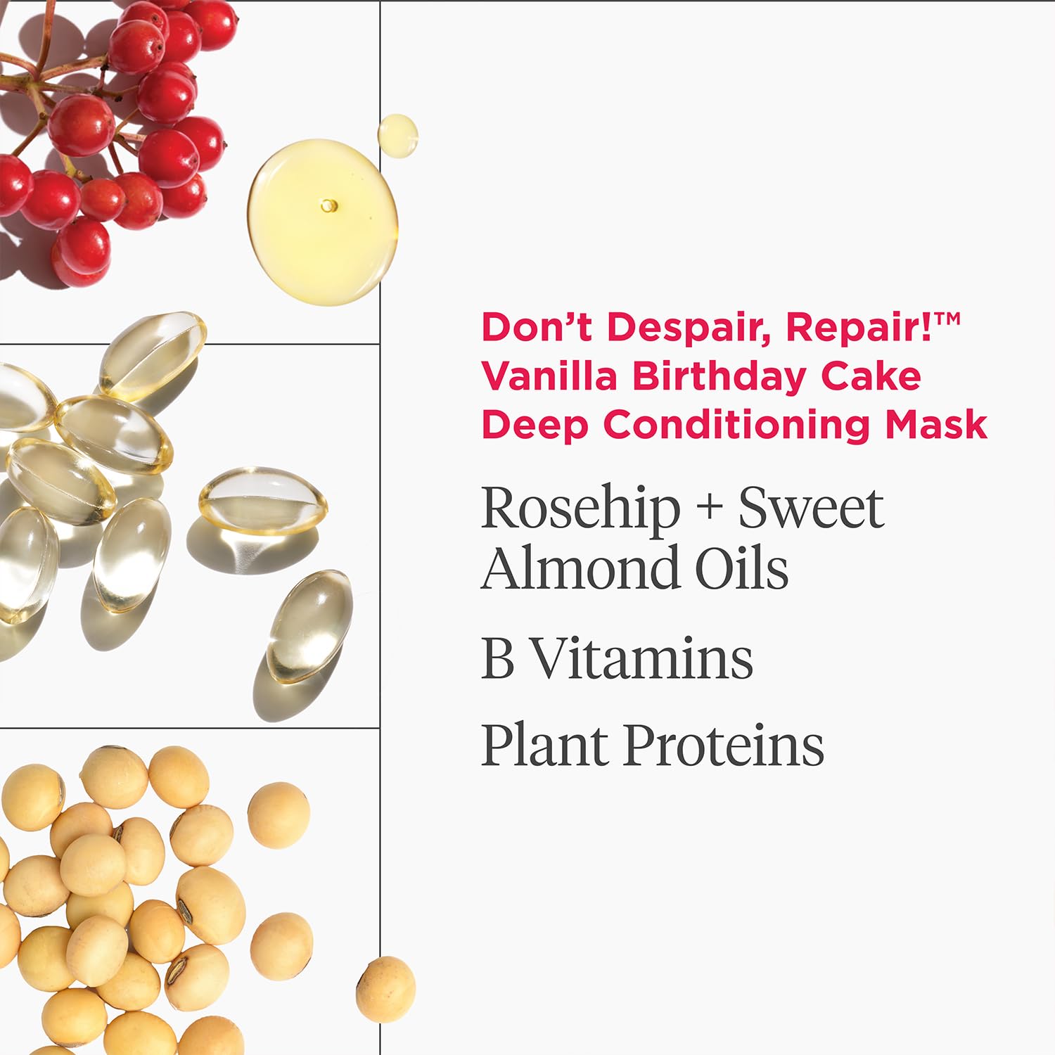 Briogeo Biotin and B5 branding signals hair strength and elasticity support.