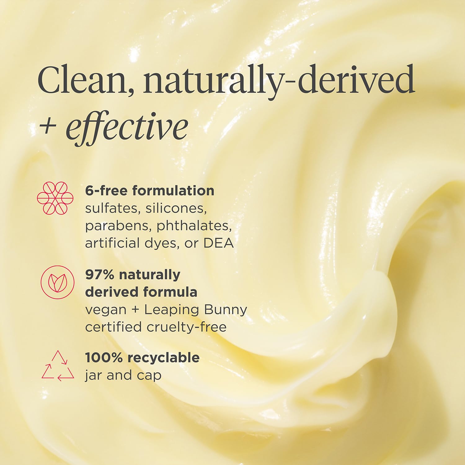 Briogeo Color-safe vegan cruelty-free badge indicates clean formula.