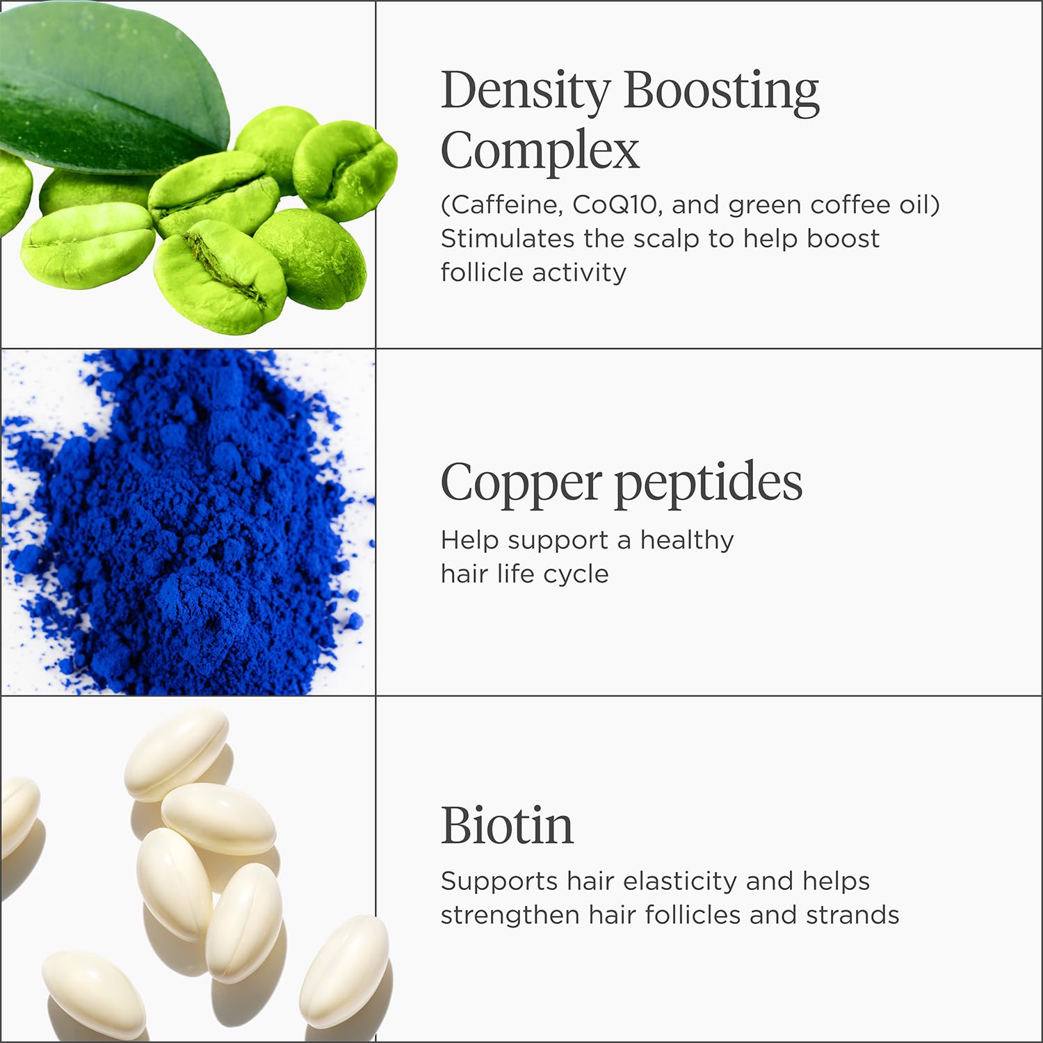 Briogeo Destined for Density scalp-application shows easy sectioning and massage into scalp