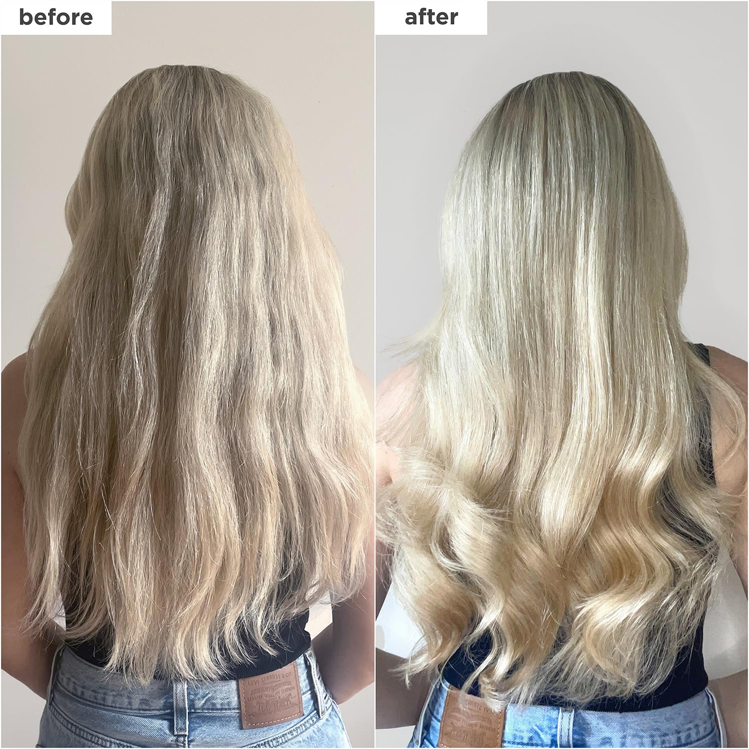 Briogeo Deep-conditioning mask being applied to damp hair for nourishment in minutes.
