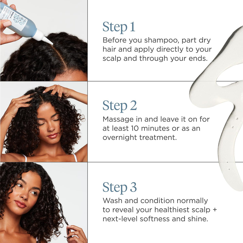 Targeted applicator delivering precise pre-wash scalp treatment