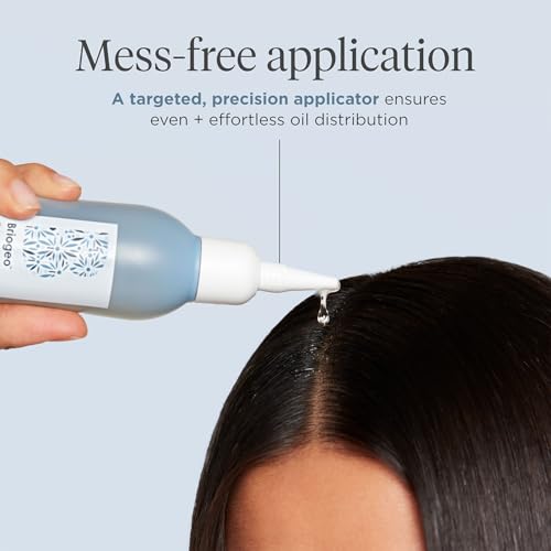 Soothing, non-tingling scalp relief visual with Briogeo oil