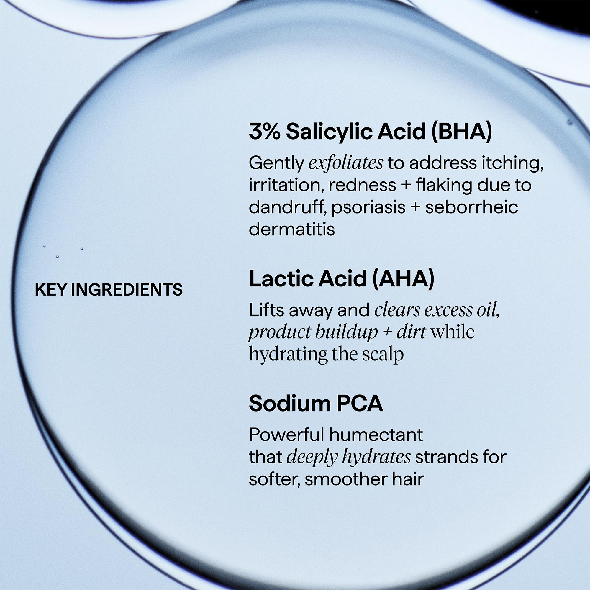 Briogeo Scalp Revival scalp closeup illustrating relief