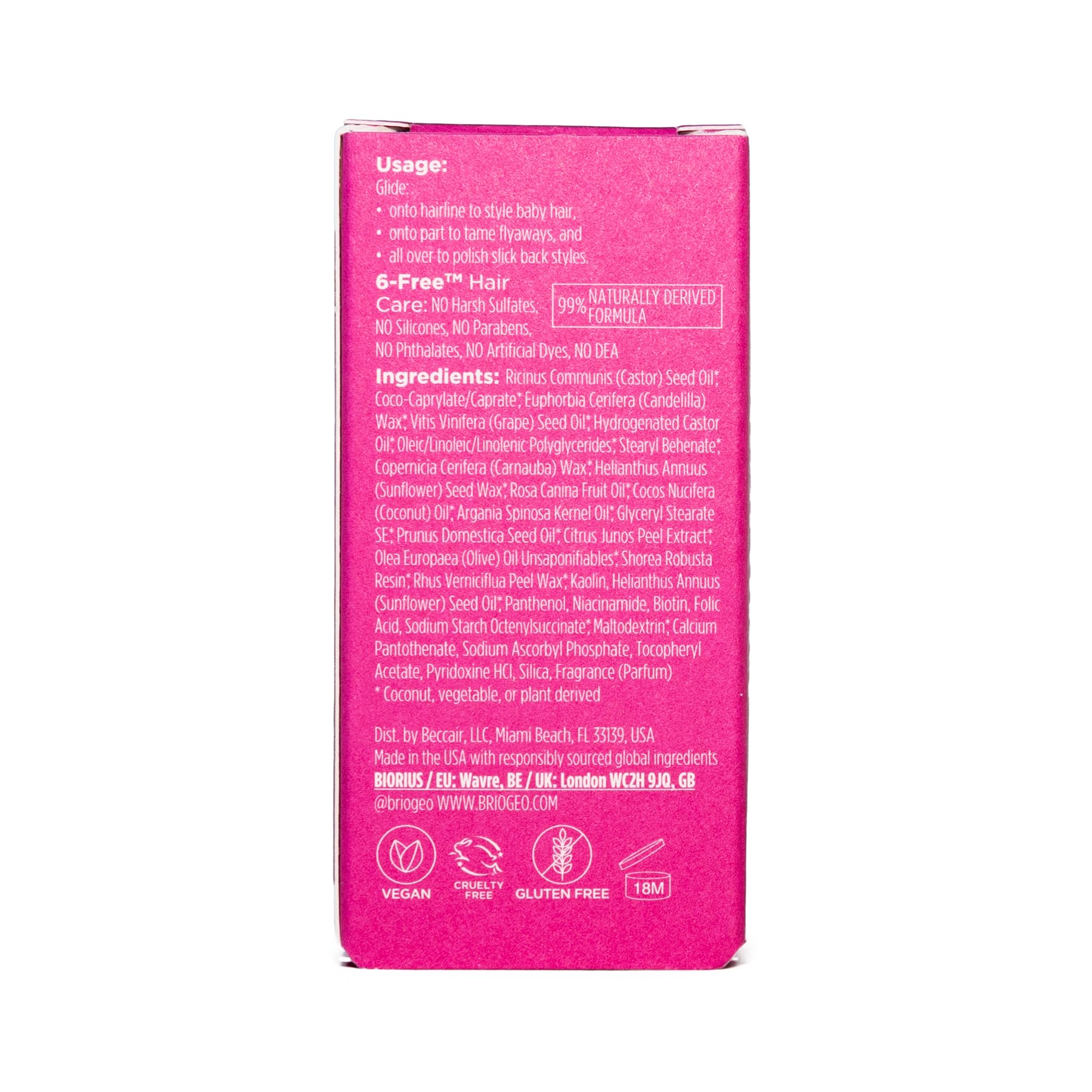 Briogeo Sleek Stick protects color with a color-safe formula