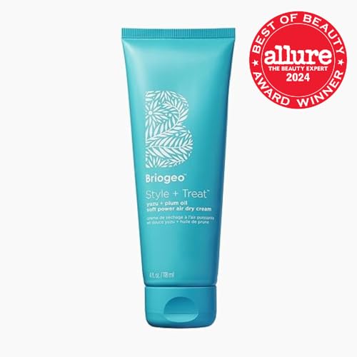 Briogeo Style Treat Yuzu and Plum Oil Air Dry Cream shine-enhanced hair