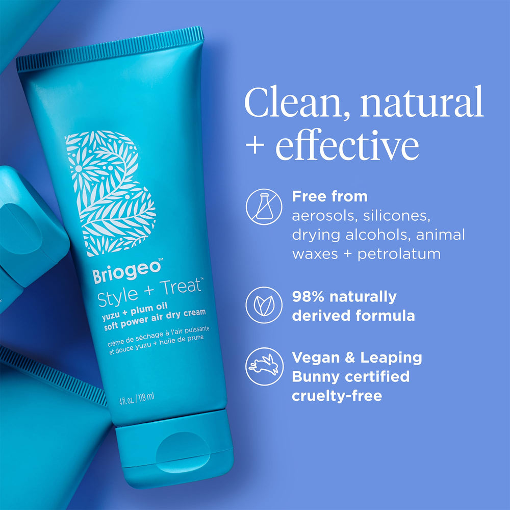 Briogeo Style Treat Yuzu and Plum Oil Air Dry Cream silicone-free leave-in