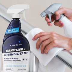 BRIOTECH nursery and playroom use: disinfect toys and highchairs