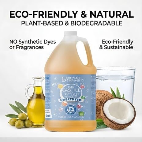 Eco-friendly bulk refill packaging from Brittanie's Thyme reduces plastic waste.