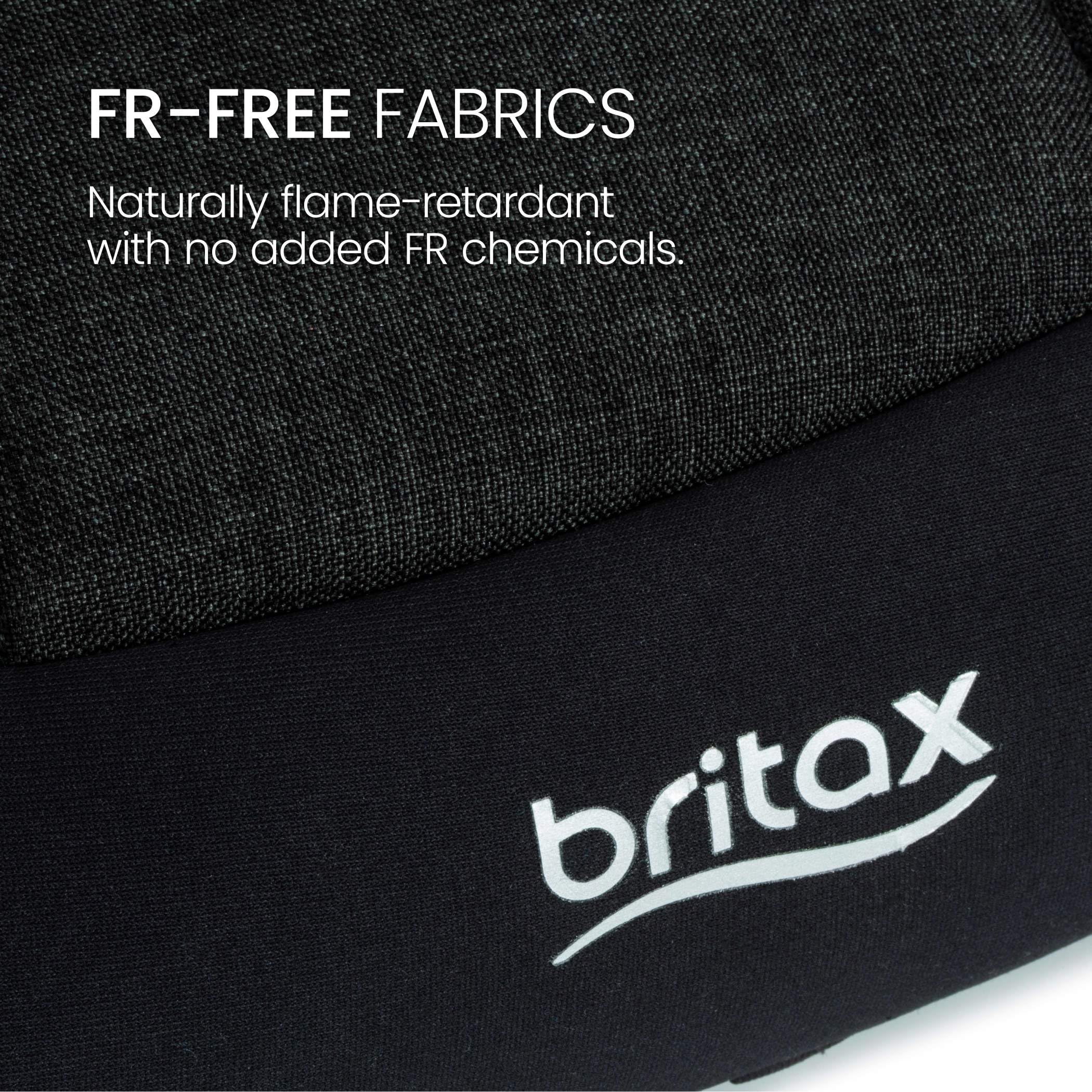 Britax UpNGo Click machine-washable-cover simplifies cleanup after trips.