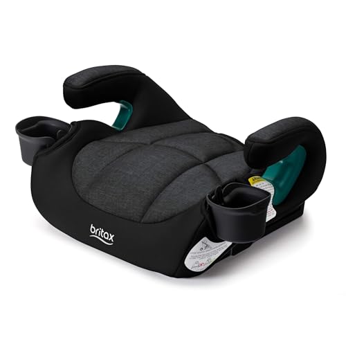 Britax UpNGo Click shoulder-belt-guide positions the seat belt properly for safety.