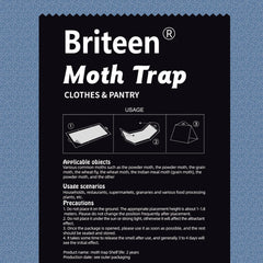 Briteen food storage protection with pantry moth trap guarding grains and dried fruit.