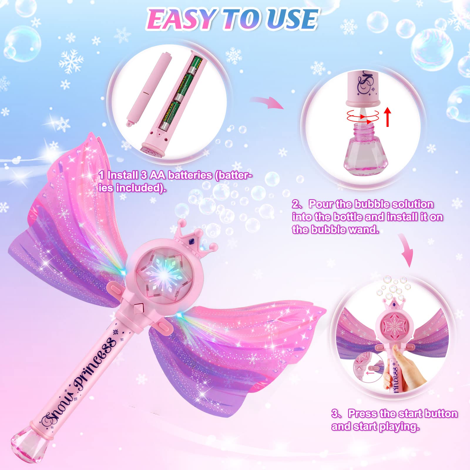 Britik Bubble Wands durable ABS plastic for safe kids' play.