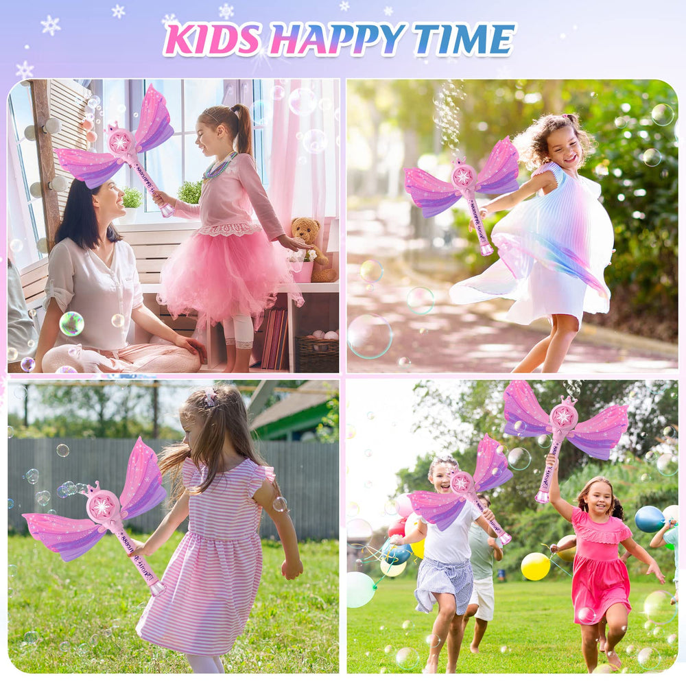 Britik Bubble Wands batteries included ensure ready-to-use playtime.