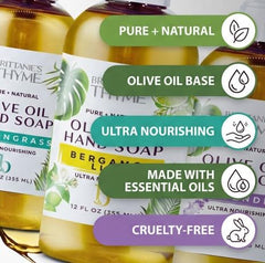 Brittanie's Thyme Lavender bottle showcases calming scent for soothing wash