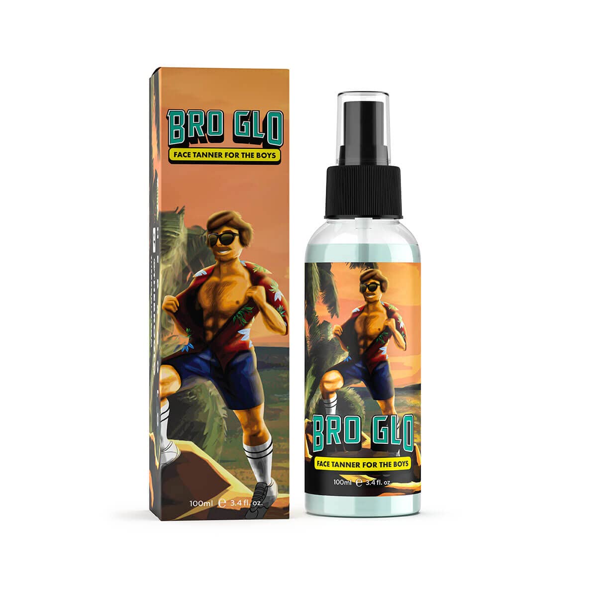 Bro Glo mitt applicator assists seamless, streak-free application.