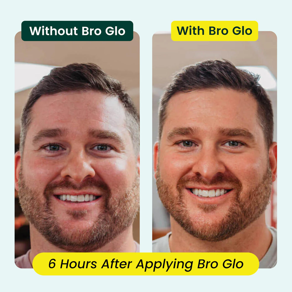 Bro Glo self tanner foam dispense enables mess-free tanning sessions.